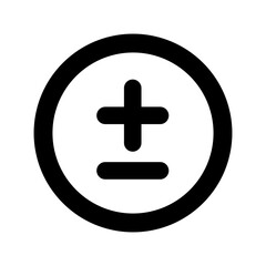 Plus Minus Mathematics Symbol