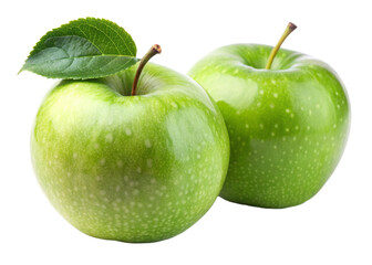 Fresh Apple on Transparent Background
