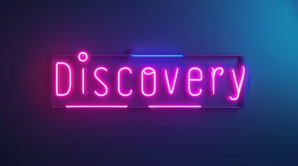 Innovation and breakthrough symbol created in Neon Calligraphy.