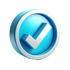 3D Rendering Check, Approved, Accept icon, Plastic Style, Png Clipart.