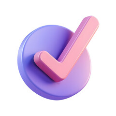 3D Rendering Check, Approved, Accept icon, Plastic Style, Png Clipart.
