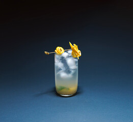 Two cool drinks lemonade glass - with high resolution and accurate for magazine and advertisement...