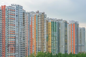 Obraz premium construction of a residential neighborhood