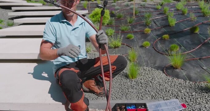 Installing Drip Irrigation System in Residential Garden