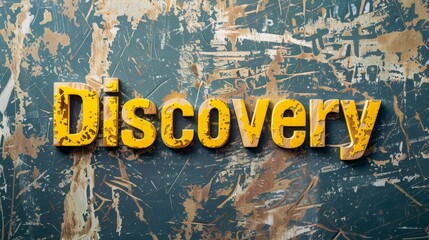 Yellow Marble Innovation and breakthrough concept art poster.