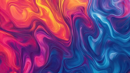 Obraz premium Abstract background with fluid, swirling patterns and vibrant hues, capturing a sense of movement and artistic expression