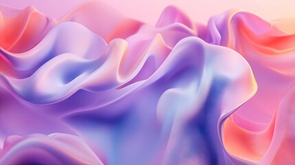 Obraz premium Abstract 3D fluid geometry with a gradient backdrop. Perfect for creative and multipurpose usage.