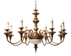 PNG Chandelier lamp white background architecture.