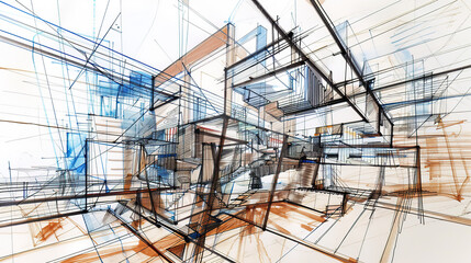 The Fascinating World of Abstract The Fascinating World of Abstract Architectural Drawings: A Blend of Creativity and Innovation. Showcasing Unconventional Designs and Inspiring Spatial Concepts.