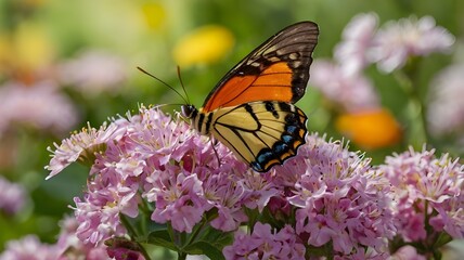 Fototapeta premium monarch butterfly on flower