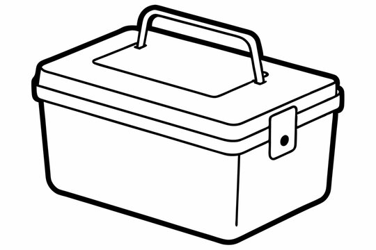 recommend clip art: Lunch box icon line element Vector illustration