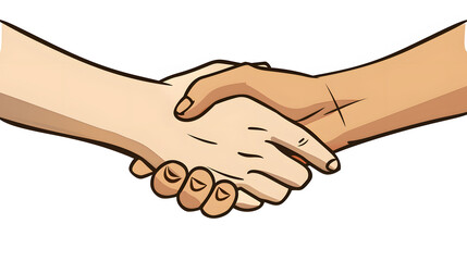 A politician and constituent shaking hands at a town hall meeting 