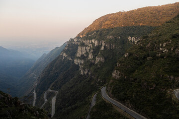 Fototapeta premium Fim de tarde, Serra do Rio do Rastro, Santa Catarina, Brasil