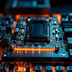 electronic circuit board with processor