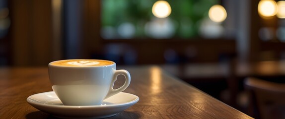 cup of coffee on the table