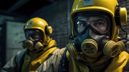 person wearing mask and helmet