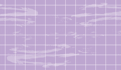 y2k retro background. Purple line pattern with grunge texture. Trippy chess pattern with grunge texture. Groovy vintage checkered horizontal background. Trendy vector illustration.