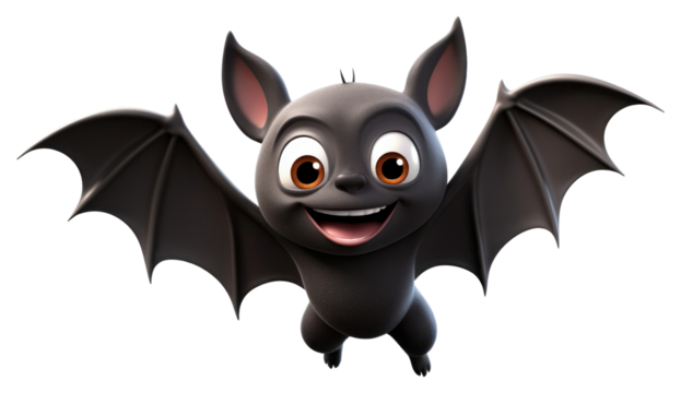 PNG Bat decoration halloween cartoon.