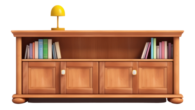 PNG Wood furniture sideboard bookshelf.