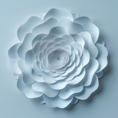 Paper Flower in Blue Tones