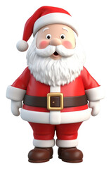 Obraz premium PNG Toy white background representation santa claus.