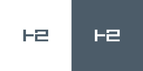 Fototapeta premium Letter H2 Logo Design Vector