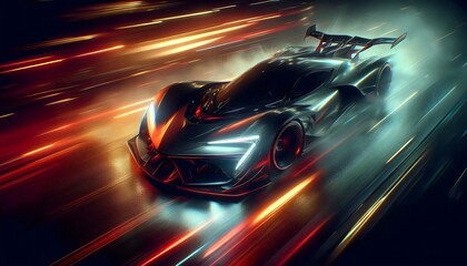 Obraz premium Vibrant Futuristic Wallpaper for Workshops