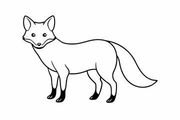 elephant line art vector illustration