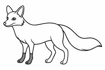 elephant line art vector illustration