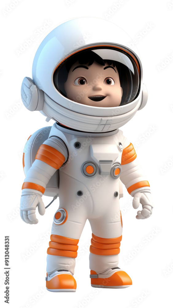 Canvas Prints png astronaut cartoon helmet robot.