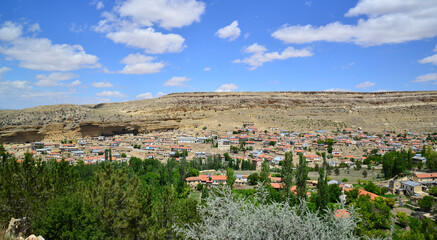 Obraz premium A view from the town of Taskale in Karaman, Turkey. 