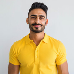 Obraz premium young indian man standing on white background