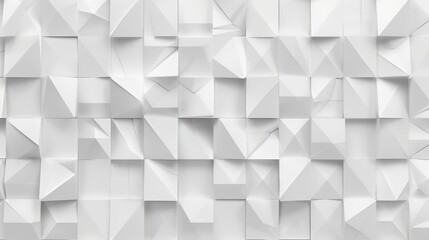 Fototapeta premium Geometric white abstract art with sharp angular lines