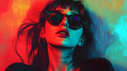 A woman is lying on the ground with her eyes closed