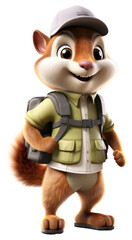 Fototapeta premium PNG Squirrel cartoon mammal animal.