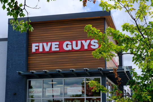 Five Guys restaurant building exterior