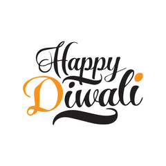 Happy Diwali Poster with Diya Lamp and Peacock Vector Illustration. 