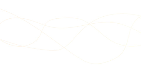 Abstract gold lines wave curve motion on white background. Vector Illustration. Wave business curve lines on transparent background. Abstract wavy ocean line and future technology, business, voice, 