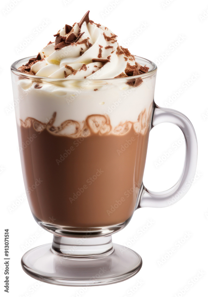 Sticker png chocolate drink cream dessert.