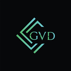 GVD Letter Initial Logo Design Template Vector Illustration