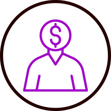 Corruptor Vector Line Purple Circle Black