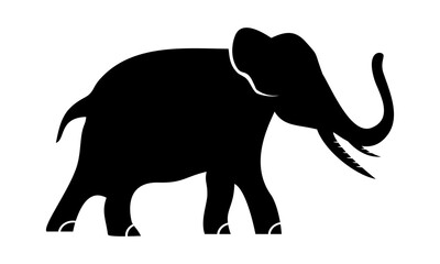 silhouette of elephant vector logo