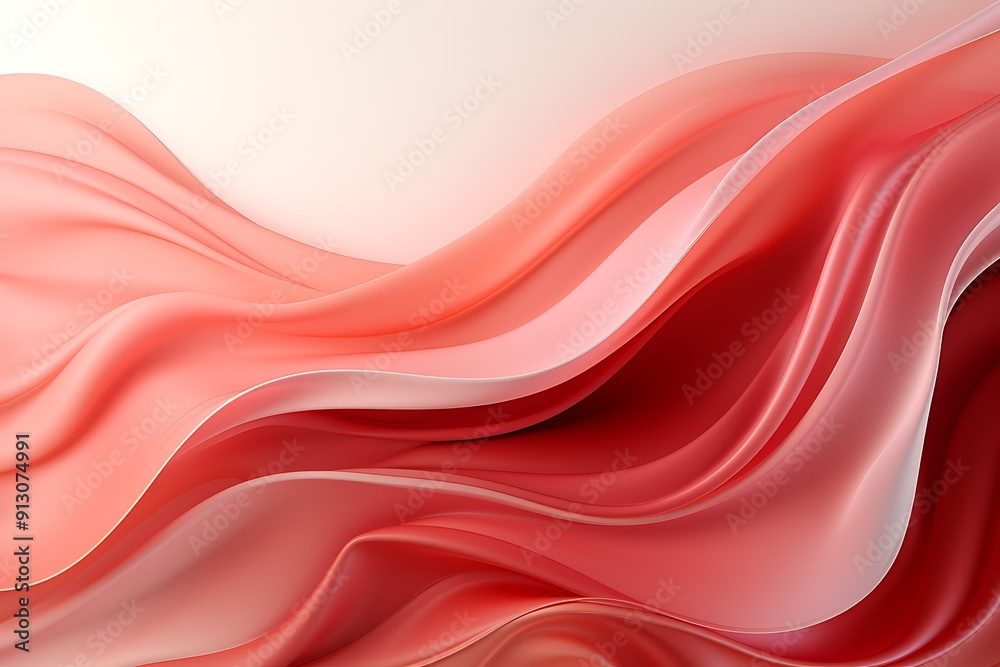 Poster abstract smooth pink wave mesh gradient background design