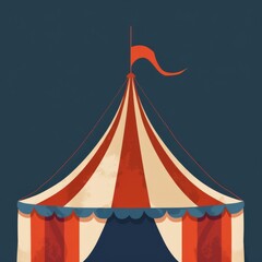 Marquee flat design side view show theme water color Splitcomplementary color scheme