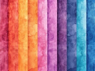 Colorful watercolor background, blend of vibrant hues, abstract texture, high contrast, Digital illustration