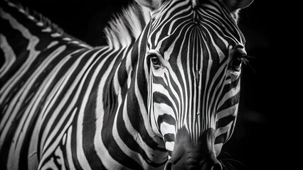 Fototapeta premium zebra close up