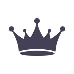 A simple black crown icon