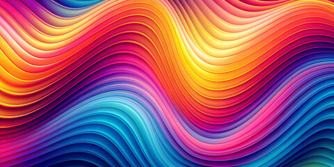 abstract background with illusion gradients flow waves bright rainbow colors. High quality illustration