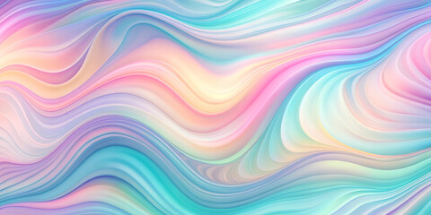Obraz premium abstract background with illusion gradients flow waves delicate pastel colors. High quality illustration
