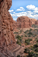 Scenic view of the desert in Arches National Park